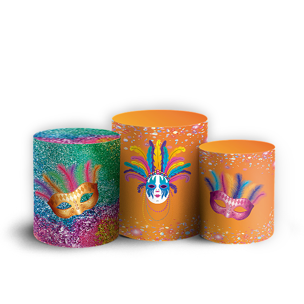 Trio Cilindro - Carnaval - Sublimado 3D