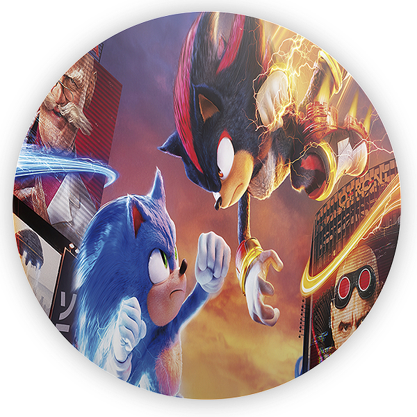 Painel de Mesa - Sonic Shadow - Sublimado 3D