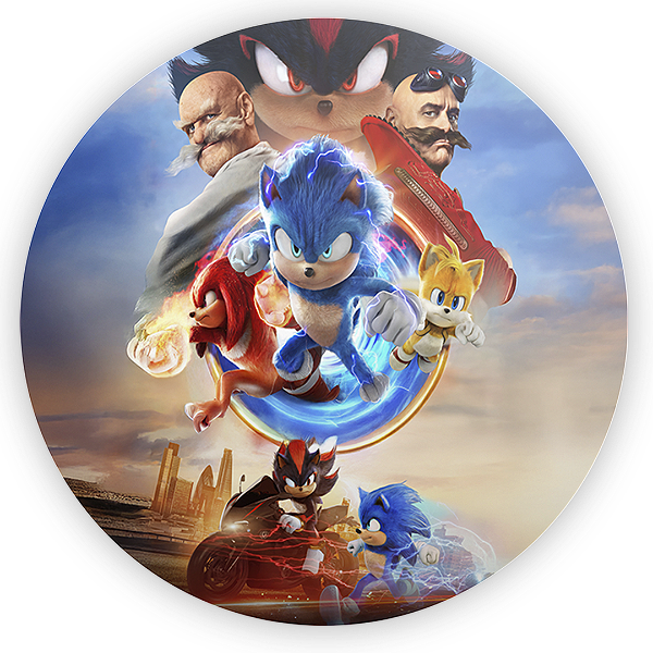Painel de Mesa - Sonic Shadow - Sublimado 3D
