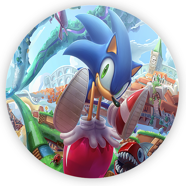Painel de Mesa - Sonic - Sublimado 3D