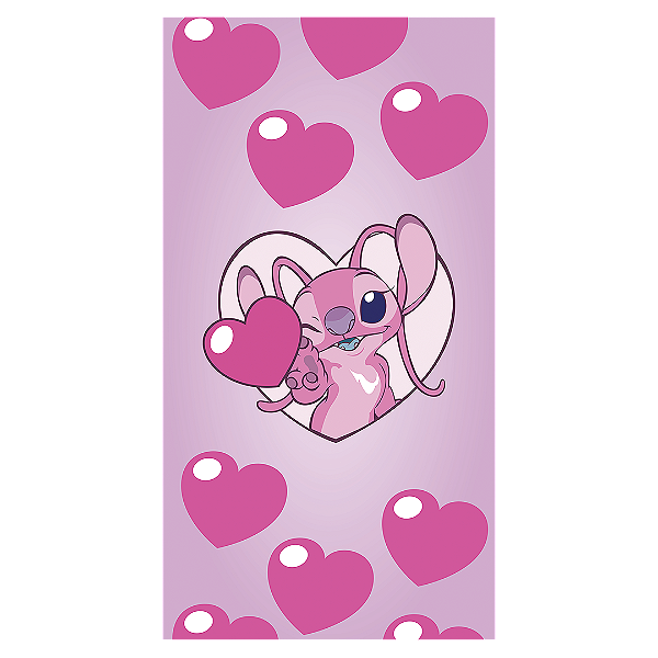 Faixa Lateral - Lilo Stitch Angel - Sublimado 3D