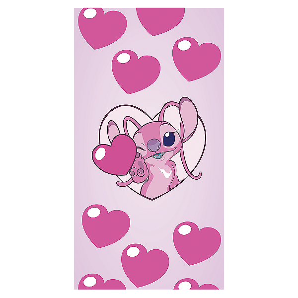 Faixa Lateral - Lilo Stitch Angel - Sublimado 3D