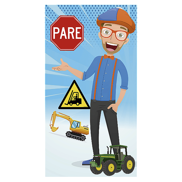 Faixa Lateral - Blippi - Sublimado 3D