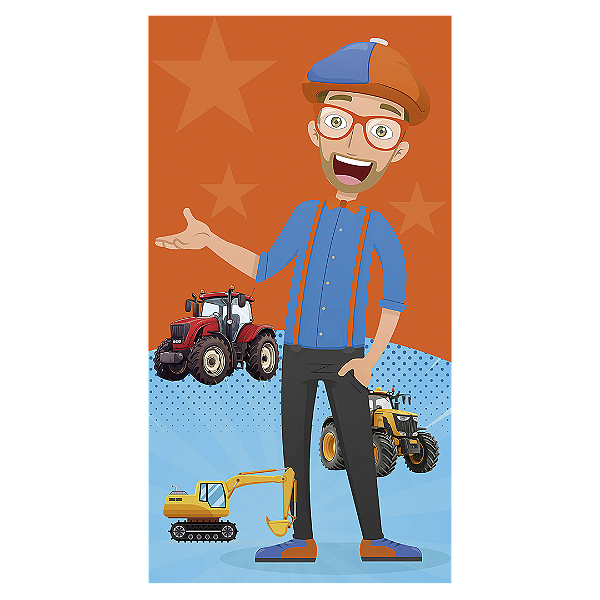 Faixa Lateral - Blippi - Sublimado 3D