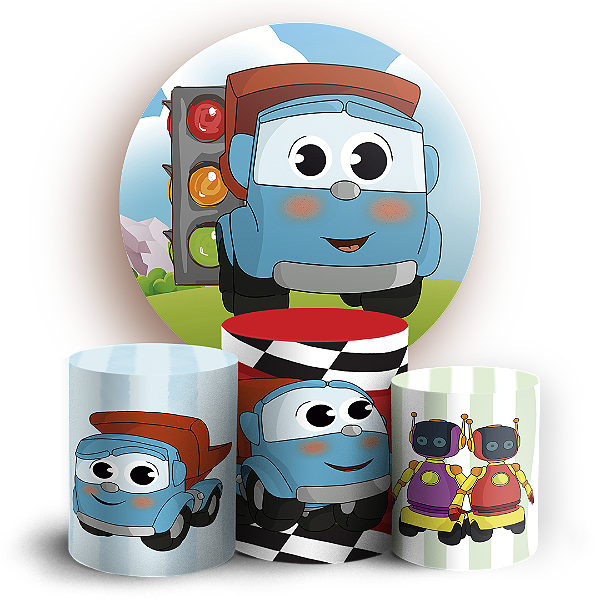 KIT Redondo e Trio - Leo O Caminhao - Sublimado 3D