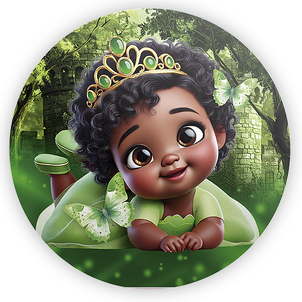 Painel de Mesa - Princesa Tiana - Sublimado 3D
