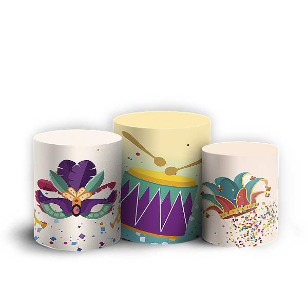 Trio Cilindro - Carnaval - Sublimado 3D