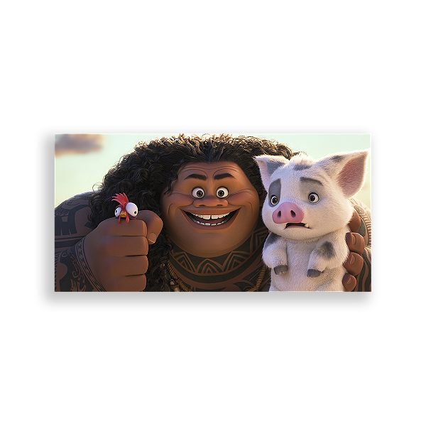 Painel Retangular - Moana - Sublimado 3D