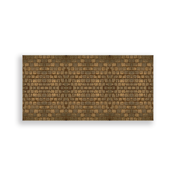 Painel Retangular - Parede Tijolo - Sublimado 3D