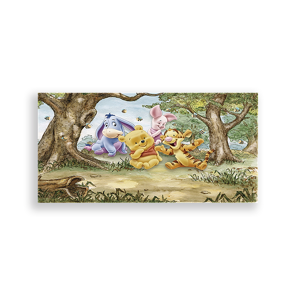 Painel Retangular - Ursinho Pooh - Sublimado 3D