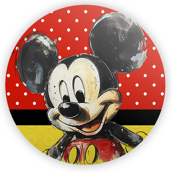Painel Redondo - Mickey - Sublimado 3D