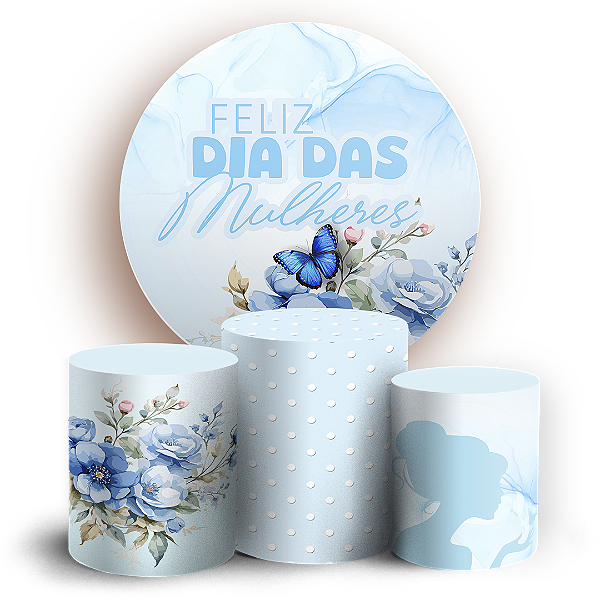KIT Redondo e Trio - Dia Das Mulheres - Sublimado 3D