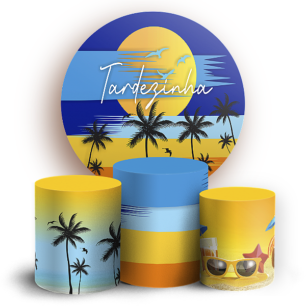 KIT Redondo e Trio - Tardezinha - Sublimado 3D