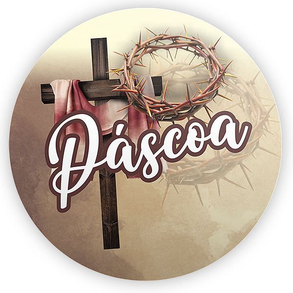 Painel Redondo - Páscoa - Sublimado 3D