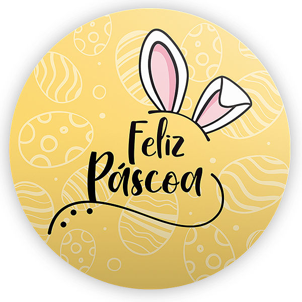 Painel Redondo - Páscoa - Sublimado 3D
