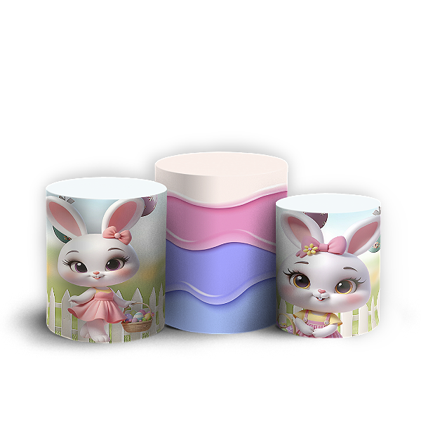 Trio Cilindro - Páscoa - Sublimado 3D