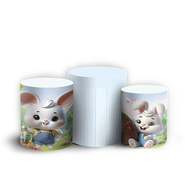 Trio Cilindro - Páscoa - Sublimado 3D