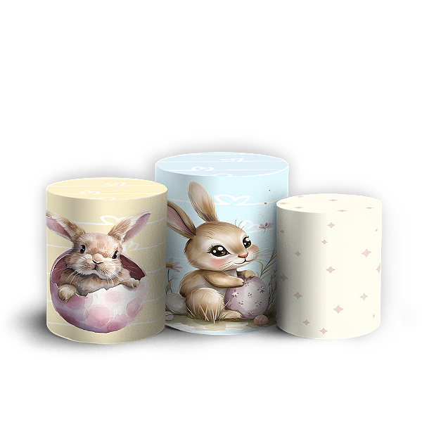 Trio Cilindro - Páscoa - Sublimado 3D