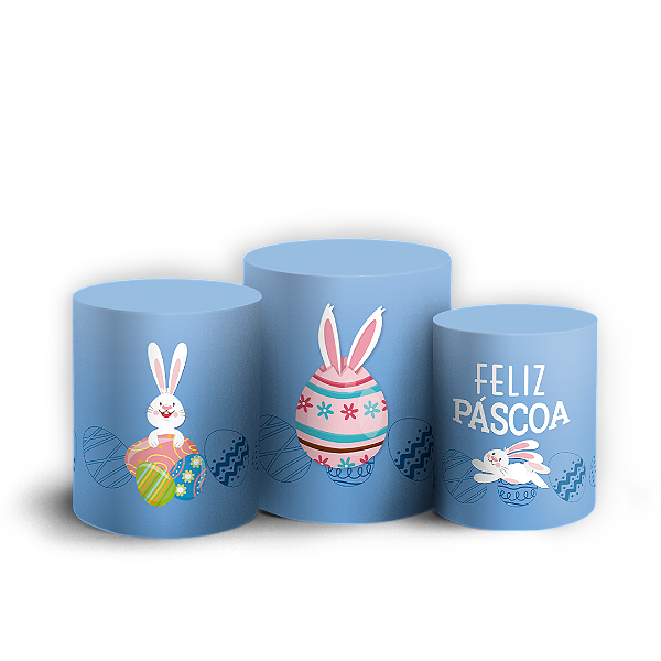 Trio Cilindro - Páscoa - Sublimado 3D