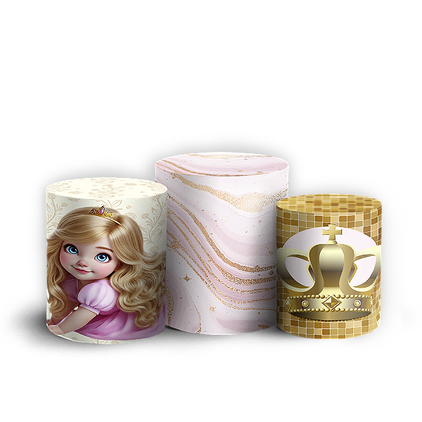 Trio Cilindro - Princesa - Sublimado 3D