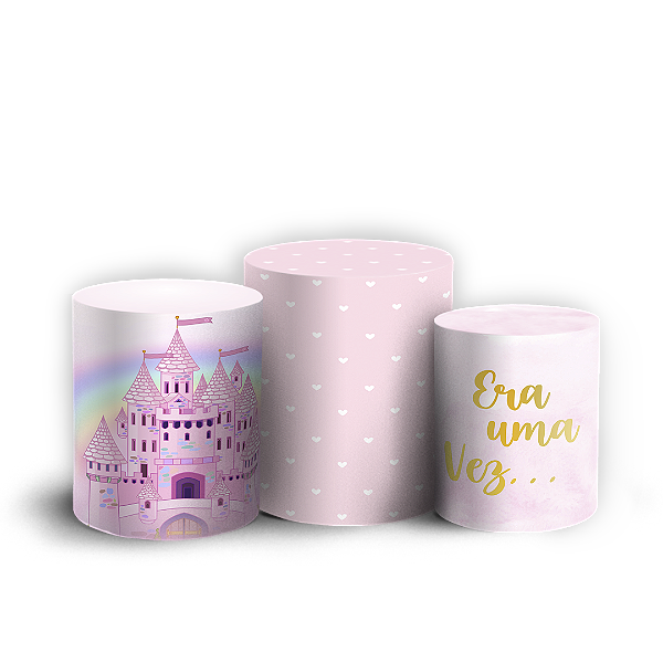Trio Cilindro - Princesas - Sublimado 3D