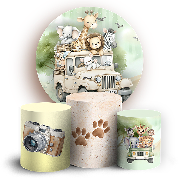 KIT Redondo e Trio - Safari - Sublimado 3D