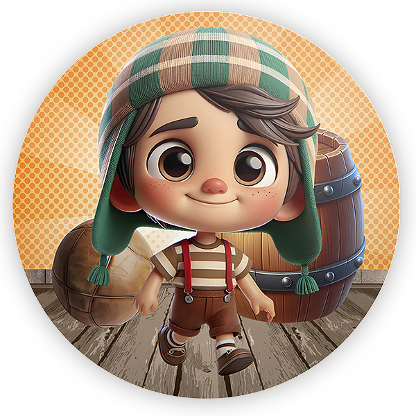 Painel Redondo - Chaves - Sublimado 3D