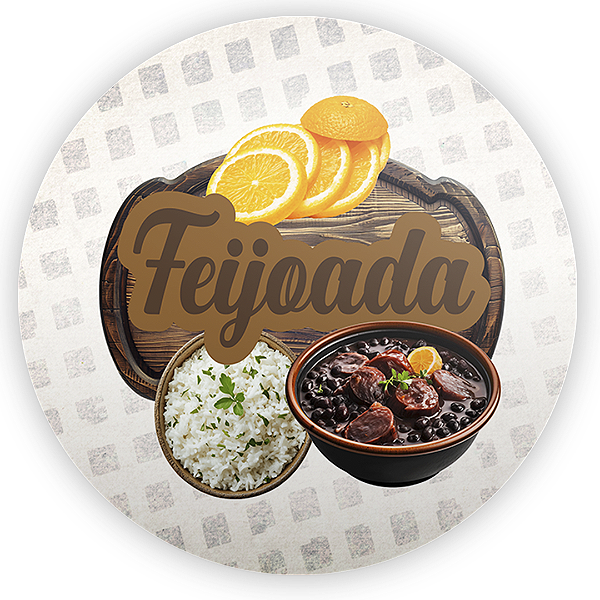 Painel de Mesa - Feijoada - Sublimado 3D