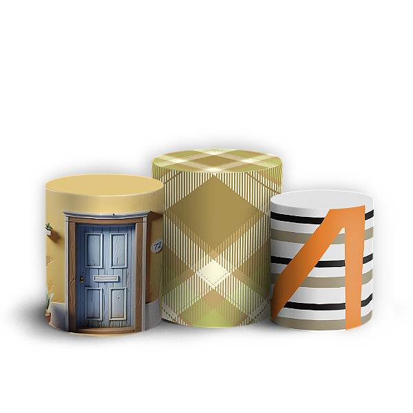 Trio Cilindro - Chaves - Sublimado 3D