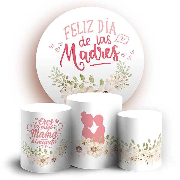 KIT Redondo e Trio - Dia de la Madre  - Sublimado 3D