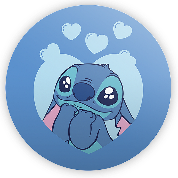 Painel de Mesa - Lilo Stitch Angel - Sublimado 3D