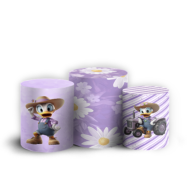 Trio Cilindro - Margarida - Sublimado 3D