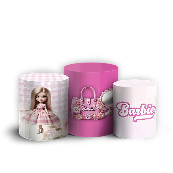 Trio Cilindro - Barbie - Sublimado 3D