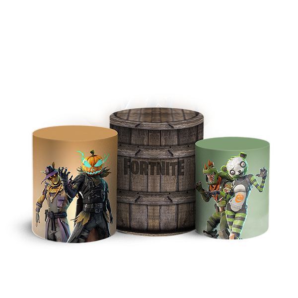 Trio Cilindro - Fortnite - Sublimado 3D