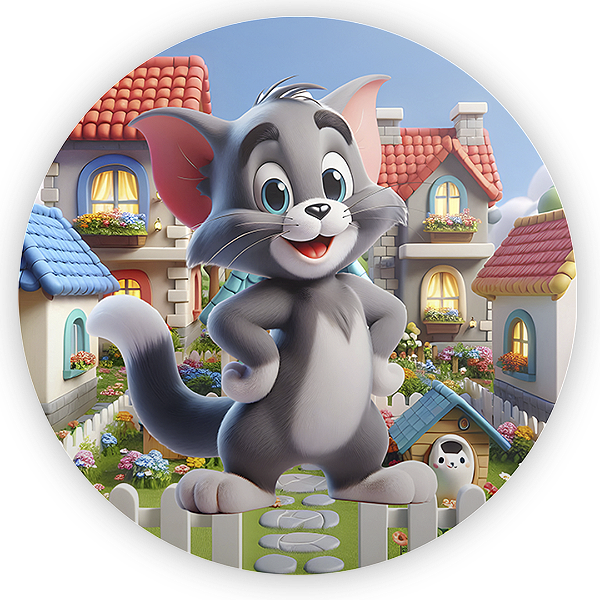 Painel de Mesa - Tom E Jerry - Sublimado 3D