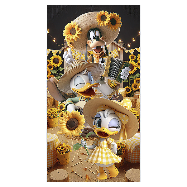 Faixa Lateral - Minnie - Sublimado 3D