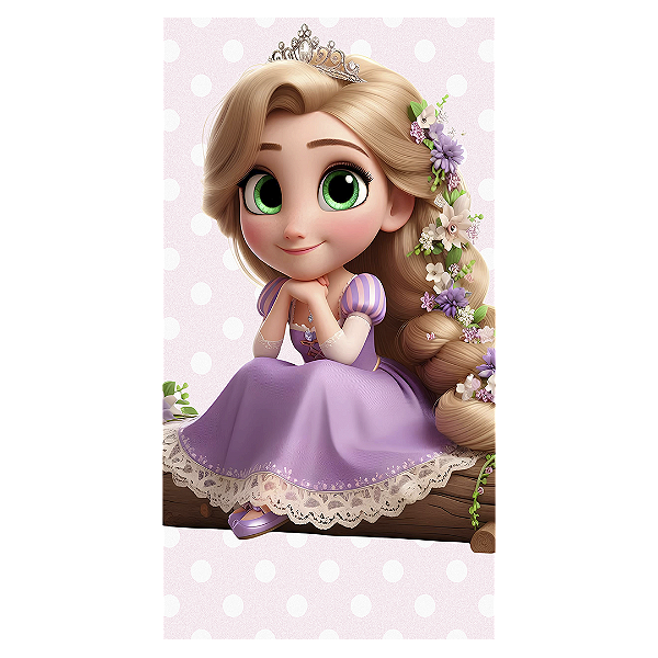 Faixa Lateral - Rapunzel - Sublimado 3D