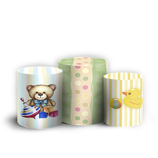Trio Cilindro - Looney Tunes - Sublimado 3D