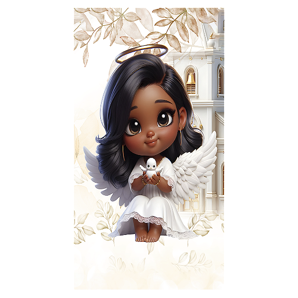 Faixa Lateral - Anjos Batismo - Sublimado 3D