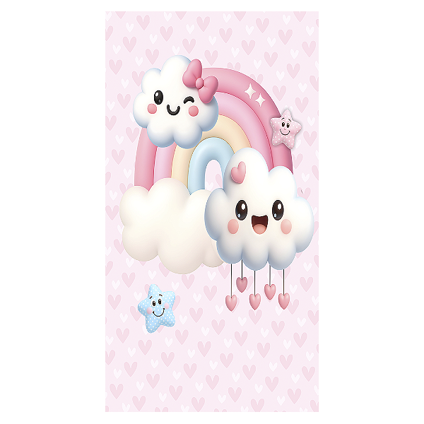 Faixa Lateral - Chuva de Amor - Sublimado 3D