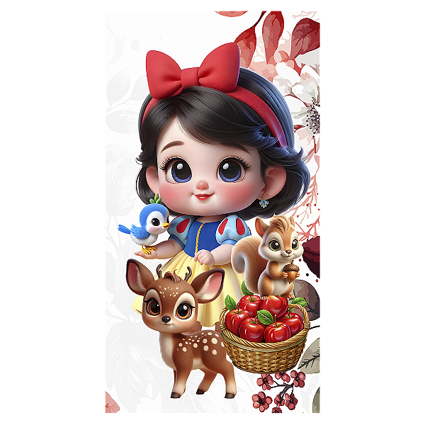 Faixa Lateral - Branca de Neve - Sublimado 3D