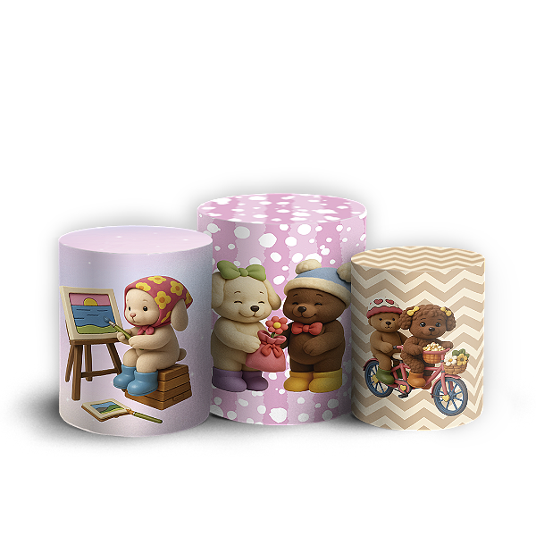 Trio Cilindro - Bobbie Goods - Sublimado 3D