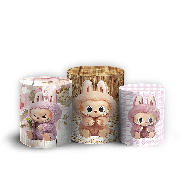 Trio Cilindro - Labubu - Sublimado 3D