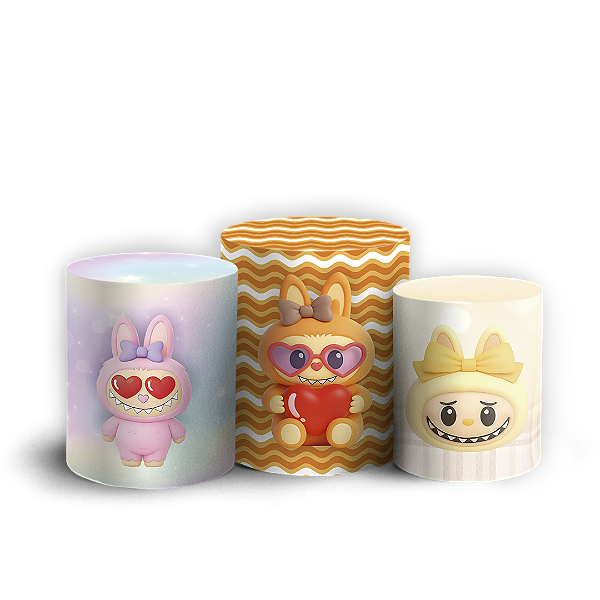 Trio Cilindro - Labubu - Sublimado 3D