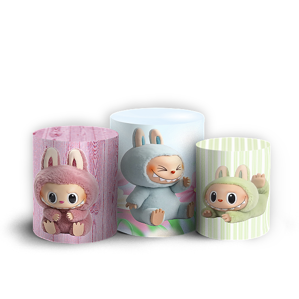 Trio Cilindro - Labubu - Sublimado 3D