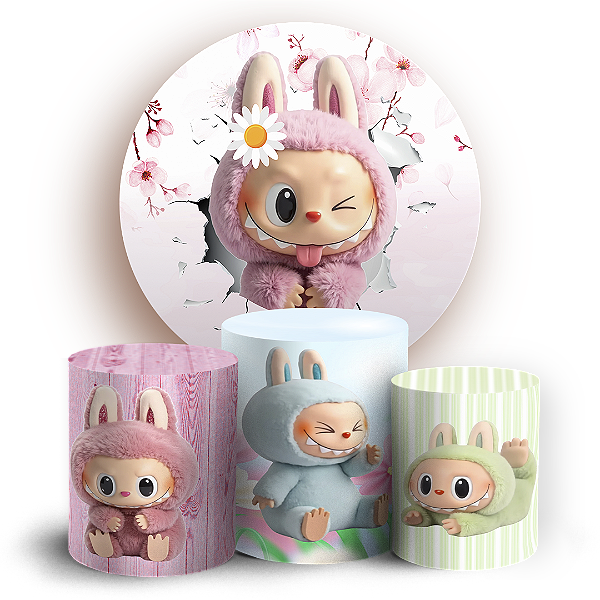 KIT Redondo e Trio - Labubu - Sublimado 3D