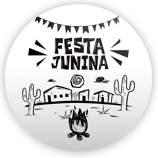 Painel de Mesa - Festa Junina - Sublimado 3D