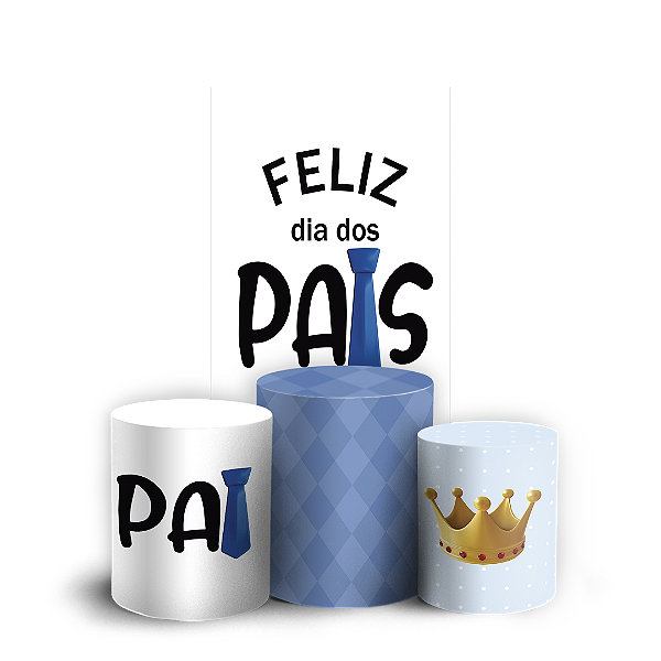 Faixa Lateral e Trio Cilindro Sublimado 3D Vest Facil - Dia Dos Pais