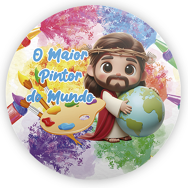 Painel de Mesa - O Maior Pintor Do Mundo - Sublimado 3D