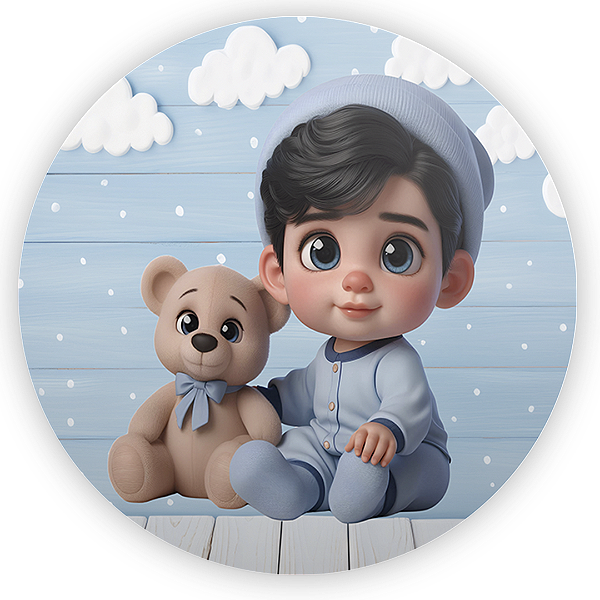 Painel de Mesa - Oh Baby - Sublimado 3D